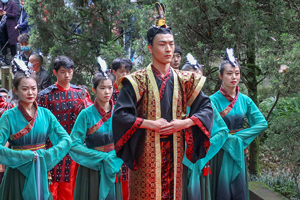成都郫都区2021望丛祭祀大典举行_fororder_汉服巡游-供图-郫都区委宣传部