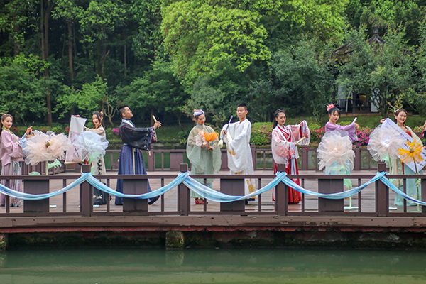 成都郫都区2021望丛祭祀大典举行_fororder_文艺表演-供图-郫都区委宣传部