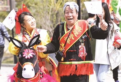 迎冬奥倒计时100天 庆祝活动在太原青龙古镇举行