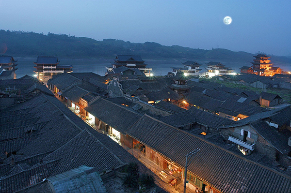 《宜宾市李庄古镇保护条例》将于6月1日起实施_fororder_李庄古镇夜景--供图-宜宾市委宣传部