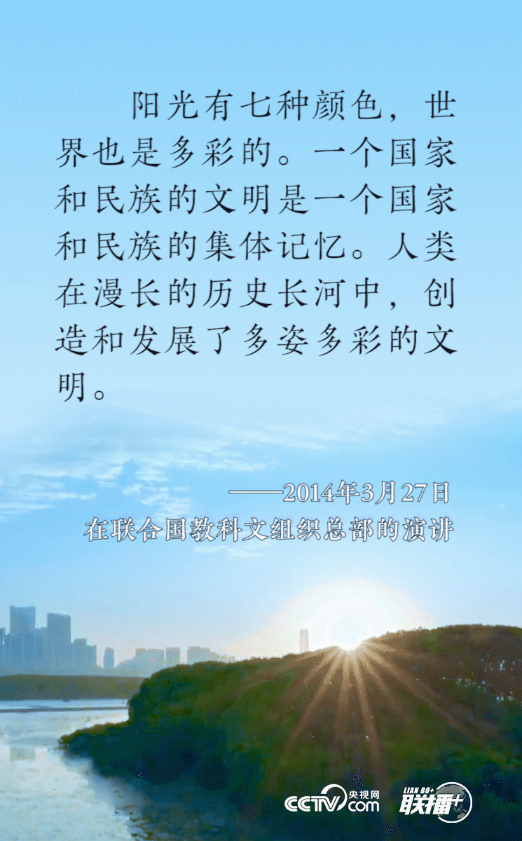 习近平文明交流“话中画”