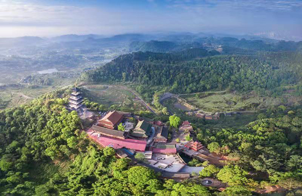 打造巴蜀文旅新名片 眉山彭祖山“三月三”朝山会引万人参与_fororder_彭祖山美景-供图-彭山区委宣传部