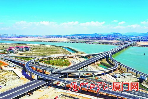 厦门翔安机场高速整体进度逾七成 预计明年底全面完工