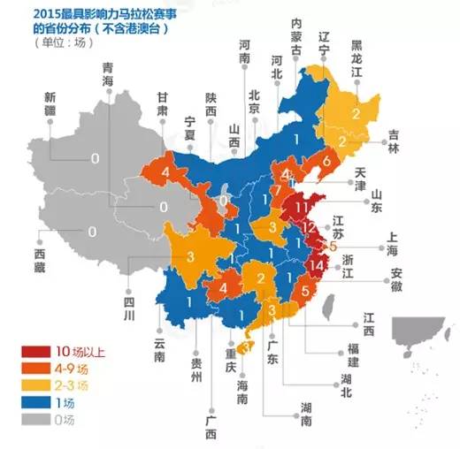 2015最具影响力马拉松赛事排行榜分析报告
