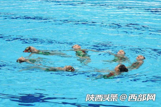 （转载）起舞“长安鼎” 水上芭蕾惊艳亮相西安奥体中心