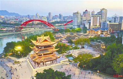 （转载）宜宾重建清代夹镜楼或再现“双江映月”
