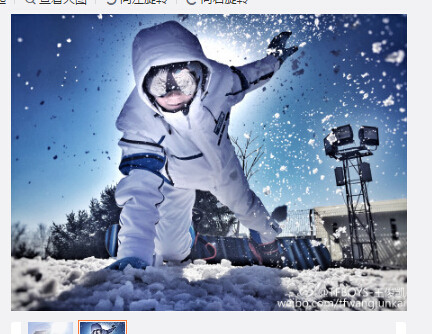 TFBOYS王俊凯晒帅照 雪地上拍照造型炫酷(图)