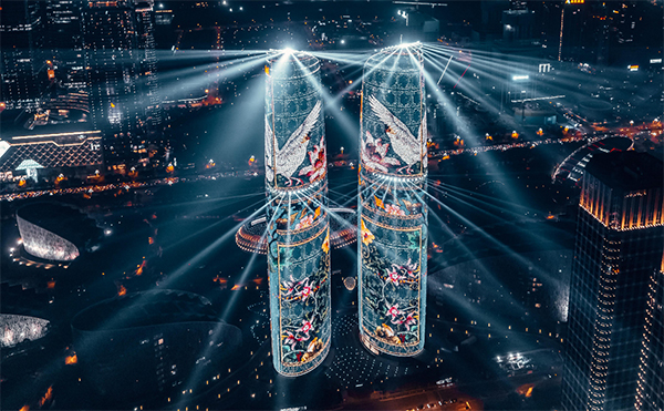 “点亮幸福美好生活 发现成都最美夜景”作品评选活动正式开启_fororder_高新区推荐作品——金融城“天府双塔”-供图-成都市城管委