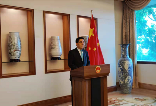 我驻东南亚多国使领馆举办活动庆祝中国共产党成立100周年_fororder_洪小勇大使-1