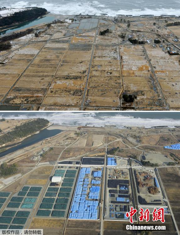 日媒发布2011年大地震灾区今昔对比图(高清组图)