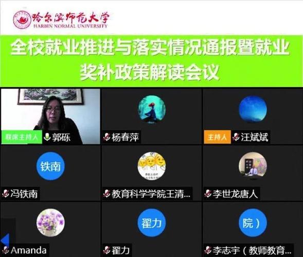 哈师大召开第四次线上就业工作推进与落实情况通报暨就业奖补政策解读会议