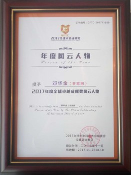 齐家网邓华金荣获2017全球卓越成就奖“年度风云人物”