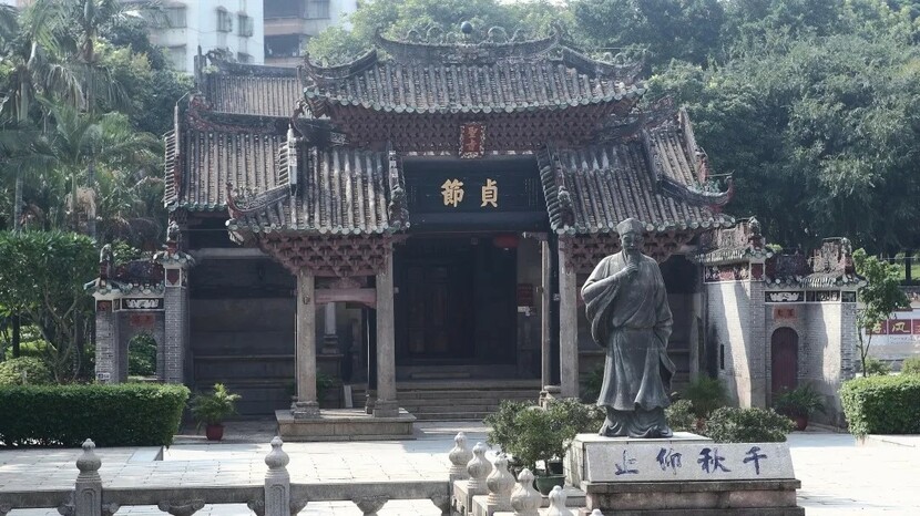 中国侨都广东江门孕育34位院士 全国名列前茅 广东第一_fororder_陈白沙纪念馆。景区供图