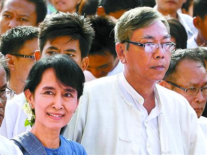 昂山素季亲密助手吴廷觉成为缅甸下任总统