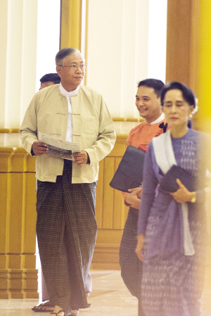 昂山素季亲密助手吴廷觉成为缅甸下任总统