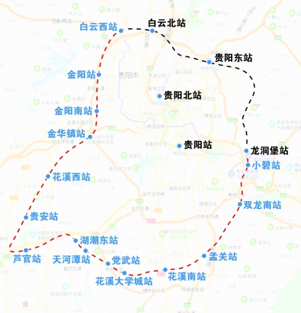 贵阳将成为全国率先拥有“环”形市域快铁的省会城市