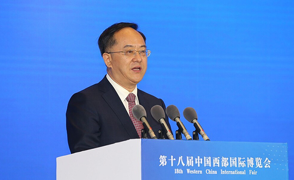 （“首个”附链接）第十八届西博会自贡投资推介会暨项目合作协议签署仪式在蓉举行_fororder_3四川省政协副主席杜和平出席并讲话（摄影-叶卫东）