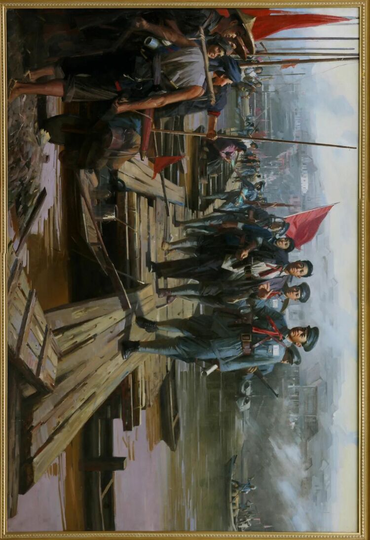 谁敢横刀立马，唯我彭大将军 |《美术经典中的党史》邀请您走近油画《平江起义》……