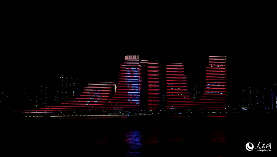 厦门绝美灯光秀迎投洽会