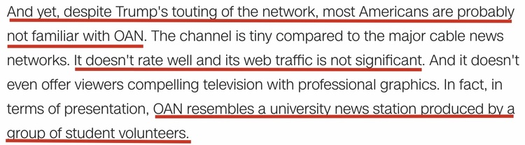 CNN手撕OAN：罔顾事实、爱好阴谋论，这就是特朗普最爱的媒体？