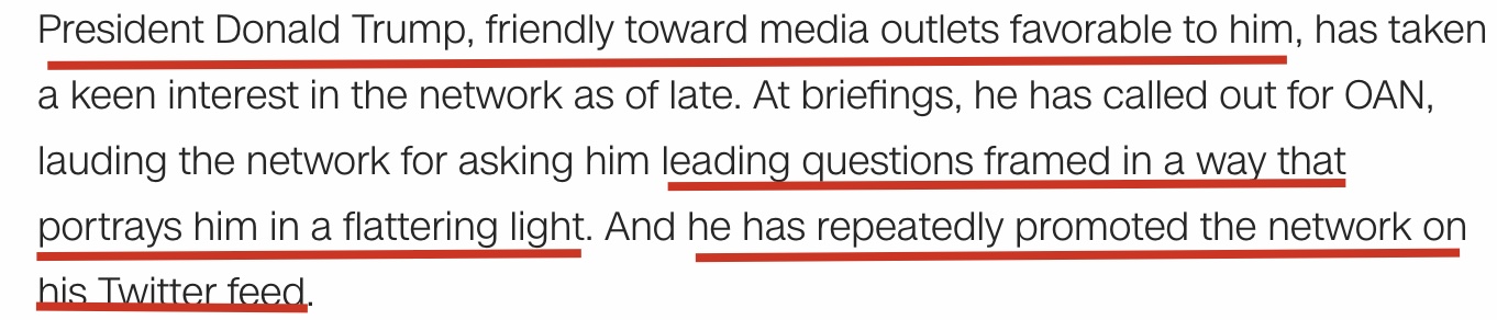 CNN手撕OAN：罔顾事实、爱好阴谋论，这就是特朗普最爱的媒体？