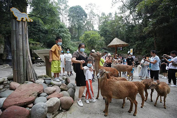 雅安市雨城区：国庆假期全区A级旅游景区共接待游客17.35万人次_fororder_雨城碧峰峡动物园-供图-雅安雨城区委宣传部