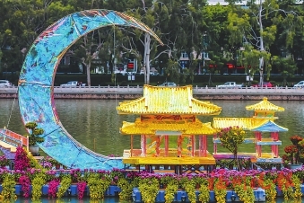 福州西湖金秋菊花展开幕