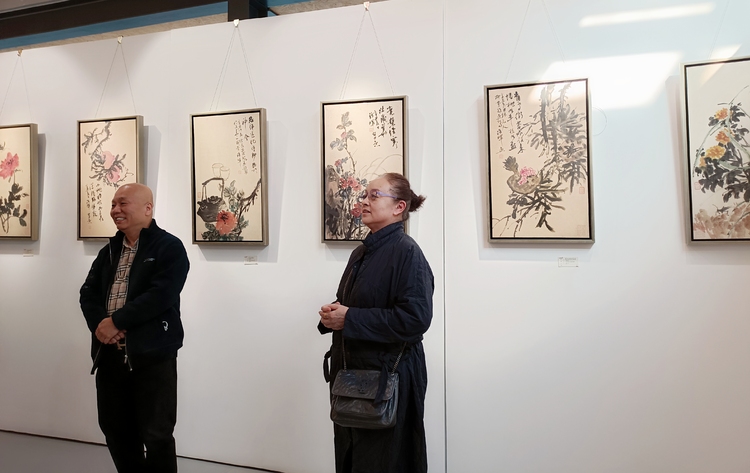 “一路呈雙”同攀艺术高峰 路晖、李双雄书画作品展宋庄启幕_fororder_25341634540898_.pic_hd