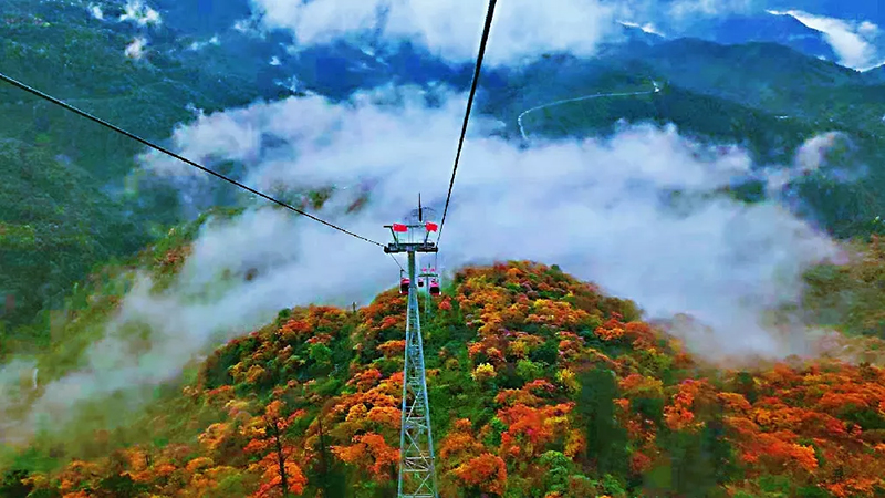 眉山洪雅：金秋瓦屋山 美得太惊艳_fororder_金秋瓦屋山美景-摄影--郭建飞
