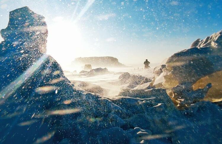 （文旅）火山雪景美如画