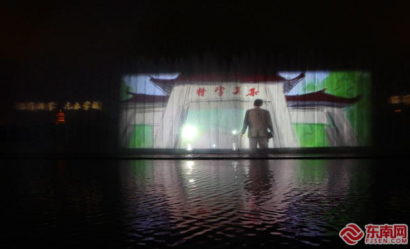 水舞秀震撼“首秀” 厦门集美再添一网红夜游打卡点