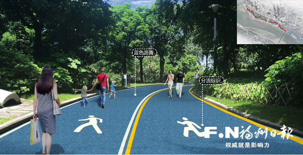 【福建时间列表】【福州】【移动版】【Chinanews带图】闽江公园年内对道路与绿化进行大规模改造提升