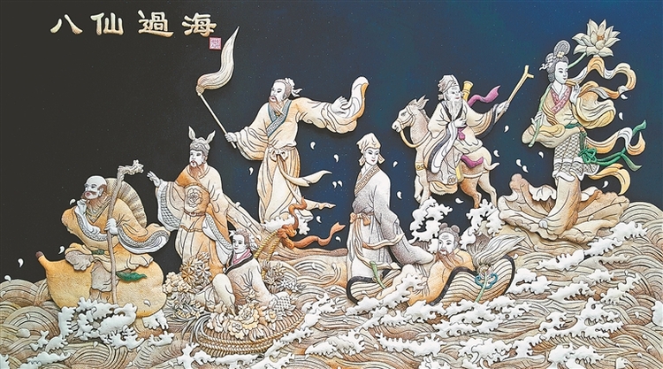 “鱼皮画＋蛋雕”亮相微路演 双鸭山“文创”惊艳佛山