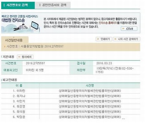 韩跨国卖淫4女星被罚1.1万 嫖客被罚1.7万