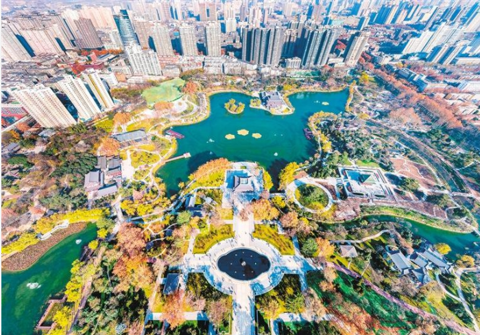 【中首 陕西  图】俯瞰兴庆宫 朱楼接雁池_fororder_QQ图片20211207084934
