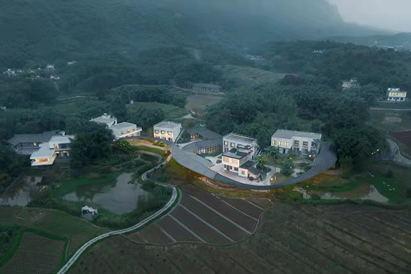 宜宾市“两海”示范区：景村融合 让好日子更有奔头_fororder_永江村俯瞰图-供图-宜宾市“两海”示范区管委会2