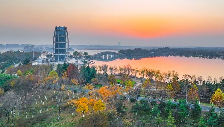 美丽江苏·每日一景丨东海西双湖：斑斓冬景生态美