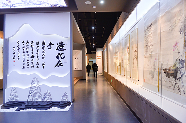 四川内江欧豪年艺术馆落成开馆_fororder_4作品展览现场（摄影-王斌）