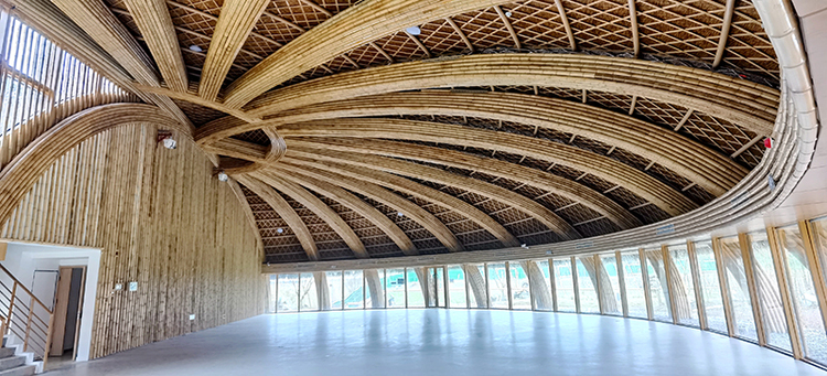 宜宾长宁双河镇：大师文旅建筑群助力文旅发展_fororder_竹文化馆内部竹元素-摄影-高学兵