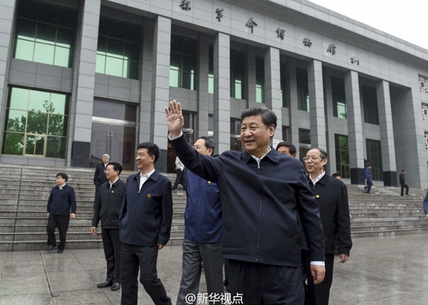 习总书记到金寨