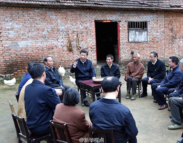 习总书记到金寨