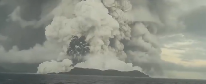 汤加海底火山再喷发 多个太平洋岛国受波及