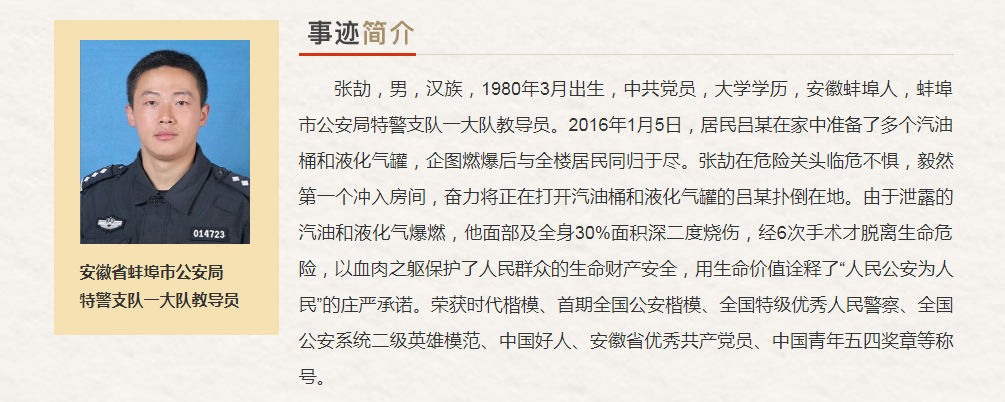 安徽省“最美奋斗者”推荐人选