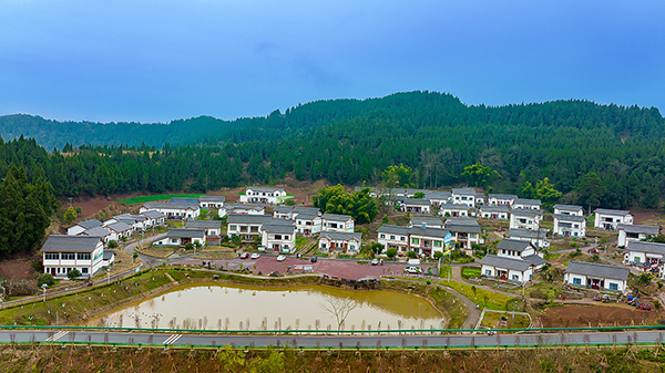 新春走基层|打造农文旅为一体的北纬30°亲子乐园 助推乡村振兴发展_fororder_5黄家湾新村庭院式村民建筑错落有致