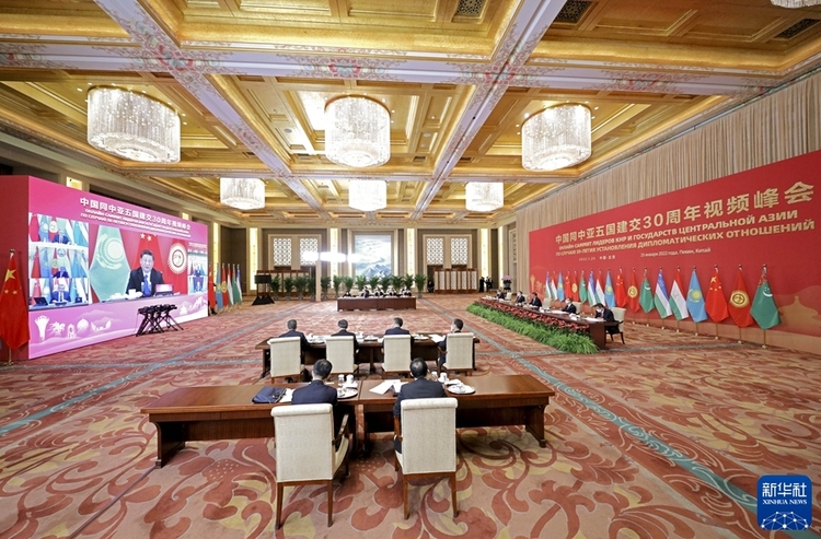 独家视频丨习近平主持中国同中亚五国建交30周年视频峰会 强调携手构建更加紧密的中国—中亚命运共同体_fororder_4