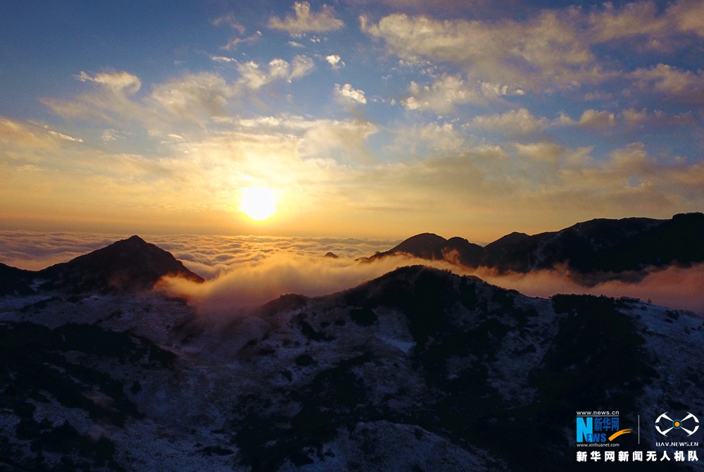 【“飞阅”中国】航拍重庆红池坝云海雪景 气势磅礴吞山河