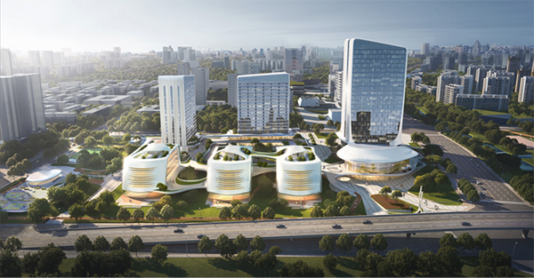 产业发展与城市生活齐提质 成都市金牛区10个项目集中开工_fororder_成都市金牛区AI数字创智元项目效果图-供图--成都市金牛区委宣传部