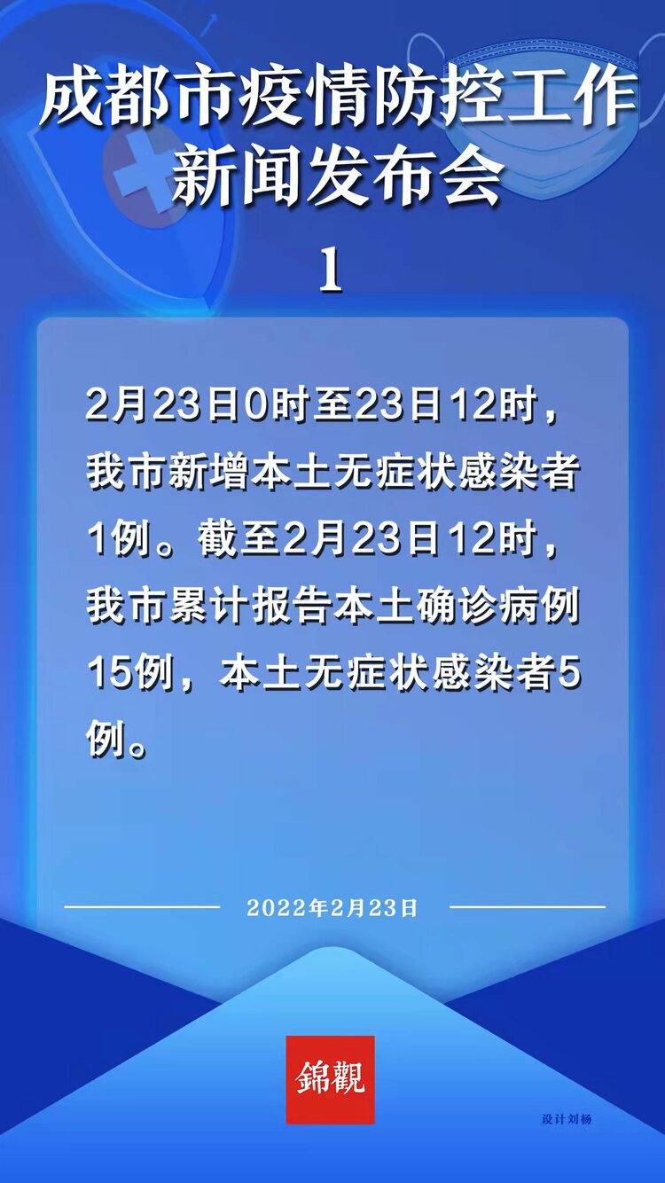 （转载）海报 | 23日成都疫情防控新闻发布会重点一览