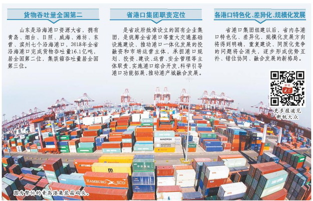 山东沿海港口迈入一体化发展