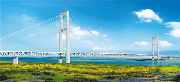 给力区域“硬联通” 湖北新建两座世界级大桥_fororder_01